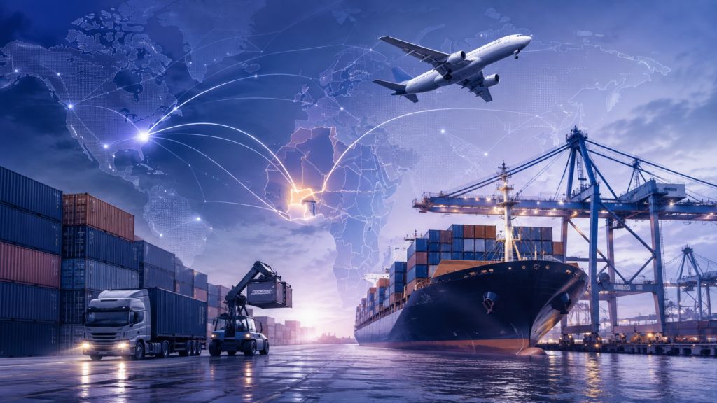 Logistics illustrative service image